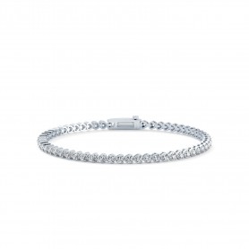 Line Diamond Tennis Bracelet