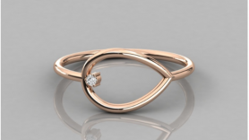 Singular Casual Diamond Ring - For Her