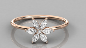 Star Casual Diamond Ring - For Her