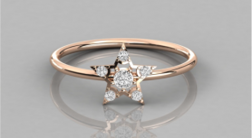 Star  Casual Diamond Ring - For Her