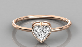 Casual Solitaire  Diamond Ring