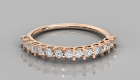 Casual Diamond Stack  Ring
