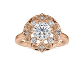 Vintage Diamond Promise Ring for Her