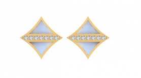Diamonds & Mother of Pearl  Studs