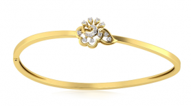 Diamond Bangle Bracelet - Floral Collection