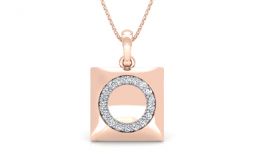  Diamond Pendant & Stud Jewelry Set 