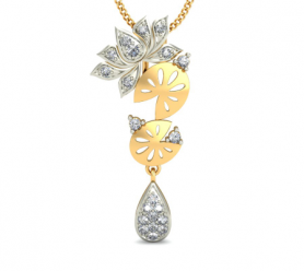 Lotus Diamond  Pendant
