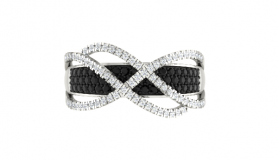 Black & White Diamond Classic Ring 