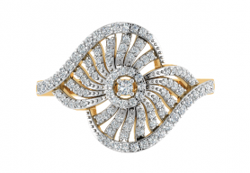  Diamond Cocktail  Ring - Floral Collection