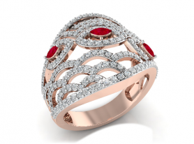 Diamond & Gemstone Ring