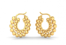 Gold Earrings - Temple Collection