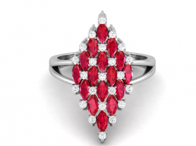 Diamond & Gemstone Ring - Signature Collection 