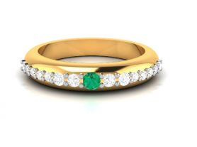 Classic Diamond and Gemstone Ring